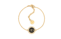 DIOR Metal Glass Resin Bracelets Women's Gold