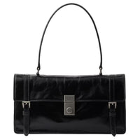 PRADA Leather Shoulder Bag Medium Size Women's