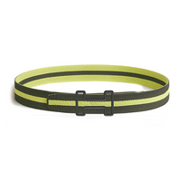 HERMES Nylon, Stainless Steel Belt Men's Green Width 3.8cm