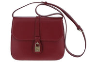 CELINE Tabou Smooth Calf Leather Shoulder Bag Crossbody Bag Regular Women's Burgundy