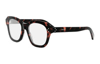 CELINE Acetate Rectangular Eyeglass Frames Unisex Black