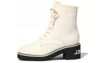 CHANEL Ankle Boots Women's White
