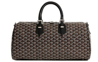 GOYARD SANGLE Canvas With Leather Portable Crossbody Bag Shoulder Bag Medium Size Unisex Black