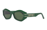 DIOR Plastic Irregular Shape Sunglasses Women's Green