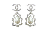 CHANEL Earrings Women's Silver