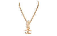 CHANEL Necklaces Women's Gold