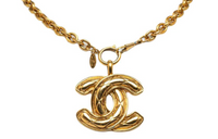 CHANEL Pre-Owned 1970-1980 CC-pendant Chain Necklace