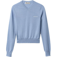MIU MIU SS24 Cashmere Sweater Women's Sapphire Blue