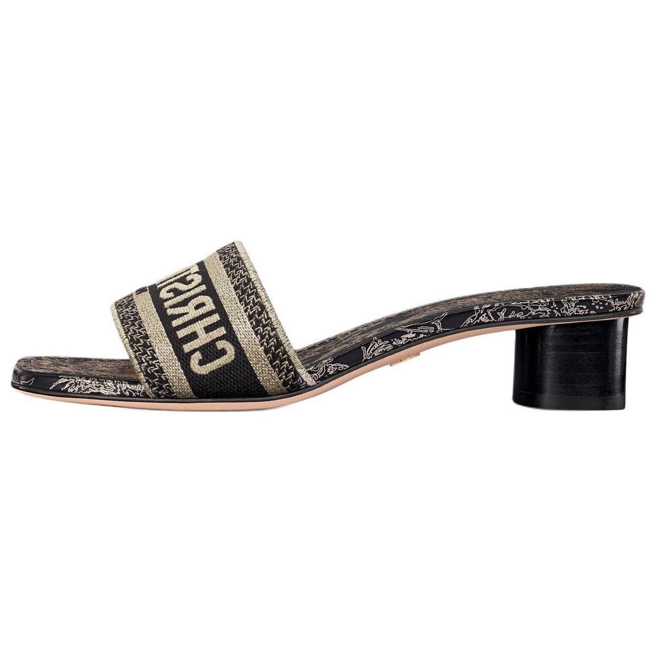 DIOR Dway Slide Slippers 3.5cm Women's Black