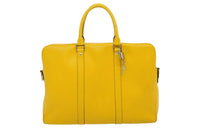 LOUIS VUITTON Leather Shoulder Bag Crossbody Bag Handbag Small Size Men's Yellow