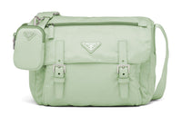 PRADA Re-Edition Recycled Nylon Patchwork 2-in-1 Messenger Bag Shoulder Bag Crossbody Bag Medium Size Unisex Aqua Green