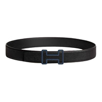 HERMES Leather Belts Unisex Black Width 3.8cm