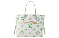 LOUIS VUITTON Cotton Tote Bag Shopping Bag Handbag Extra Large Women's St. Barth's Emerald