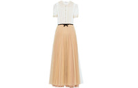 MIU MIU Short Sleeved Dress Women's Yellow