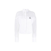 Brunello Cucinelli Sheer-Panel Monili-Chain Shirt