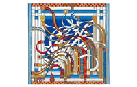 HERMES Silk Scarf Women's Multicolor