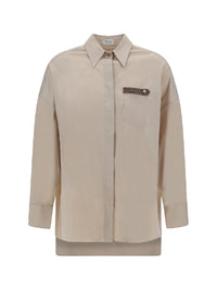 Brunello Cucinelli Spread-Collar Patch-Pocket Shirt
