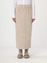 Brunello Cucinelli High-Waist Corduroy Midi Skirt
