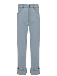 Brunello Cucinelli High-Waist Straight-Leg Jeans