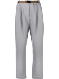 Brunello Cucinelli Belted Straight-Leg Trousers