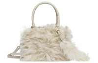 MIU MIU Sheepskin Leather Shoulder Bag Crossbody Bag Handbag Women's White