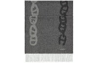 HERMES Knit Scarves Men Gray
