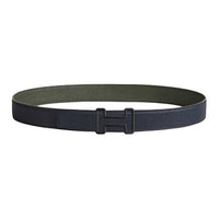 HERMES Calfskin Leather Belts Unisex Blue Width 3.3CM