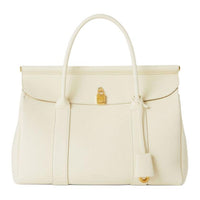 Loro Piana Cow Leather One Shoulder Handbag Regular Women's Soft White