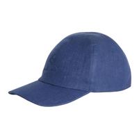 Loro Piana Linen Baseball Caps Men's Sea Blue