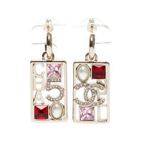 CHANEL Pre-Owned 2023 Logo Rhinestone Earrings