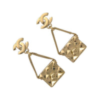CHANEL 2002 Cc Bag-charm Earrings