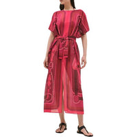 HERMES Short-Sleeved Dresses Women's Multicolor