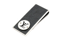 LOUIS VUITTON Needle Palm Leather Bag Accessories Unisex Black & Silver