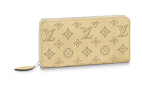 LOUIS VUITTON Zippy Mahina Calfskin Wallet Women's Yellow