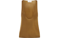 SAINT LAURENT Le Cassandre Deep U-Neck Tank Top