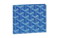 GOYARD Saint-Thomas Canvas With Leather Wallet Unisex Blue