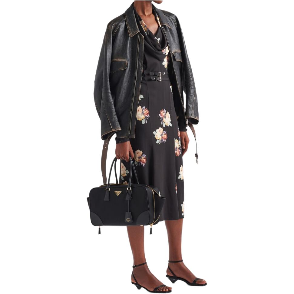 PRADA Zipped Belted Jacket