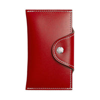 HERMES Box Calfskin Card Holder Women's 5X Rouge Piment Pepper Red