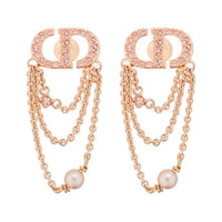 DIOR Metal Earrings Women's Gold