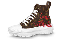 LOUIS VUITTON Squad High Top Casual Shoes Women's Brown