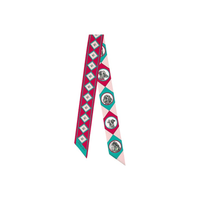 HERMES Small Silk Scarves Women's Pink