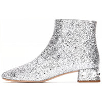 MIU MIU Ankle Boots Women's Silver