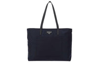PRADA Nylon Tote Bag Shopping Bag Handbag Women's Blue