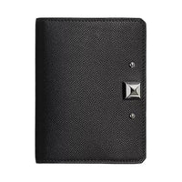 HERMES Madame Calfskin Wallets Card Holders Women's 89 Noir Black