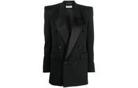 SAINT LAURENT Double-Breasted Tailored Blazer