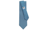 HERMES Ties Men Blue/Sky Blue