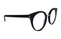 SAINT LAURENT Acetate Round Eyeglass Frames Women's Black