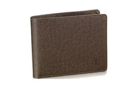 LOUIS VUITTON Leather Wallet Men's Brown