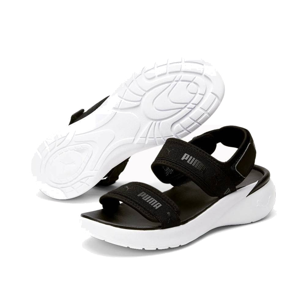 (WMNS) PUMA Sportie Sandle 'Black White' 381172-01