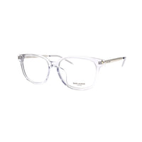 SAINT LAURENT Plate Frame Oval Eyeglass Frames Unisex Transparent